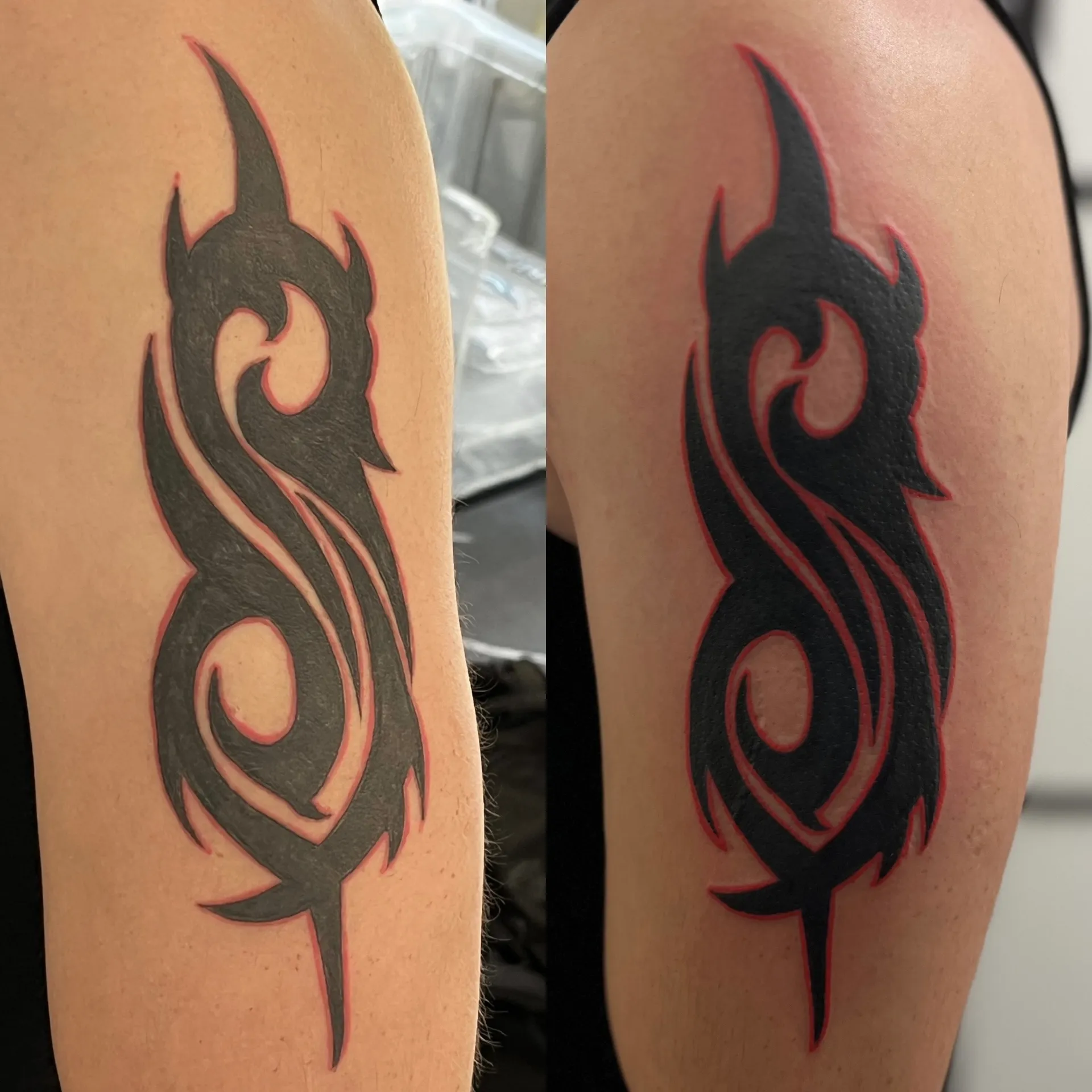 Tatouage Coverup réalisé par Owink Studio à Metz