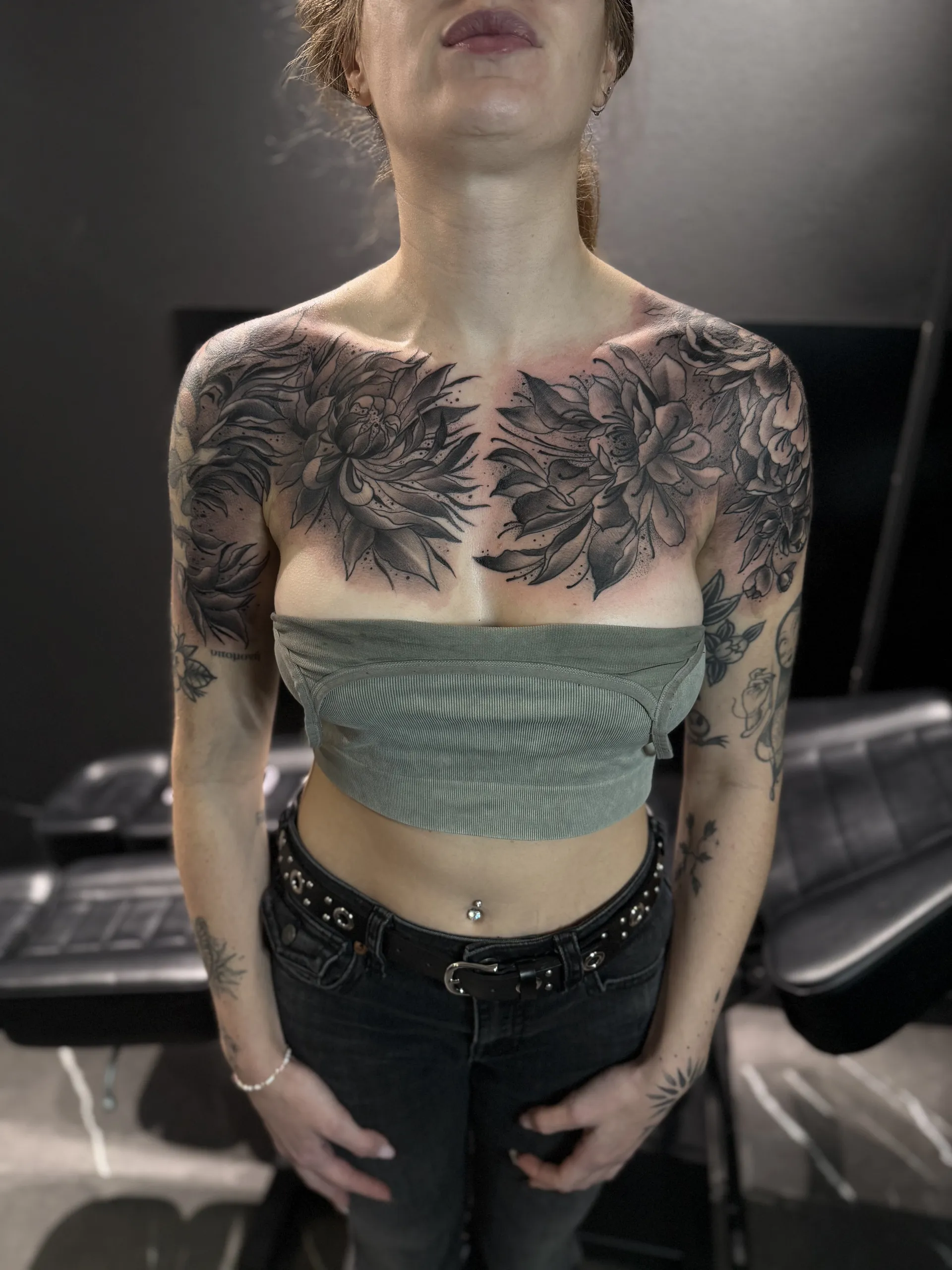Tatouage Floral réalisé par Owink Studio à Metz
