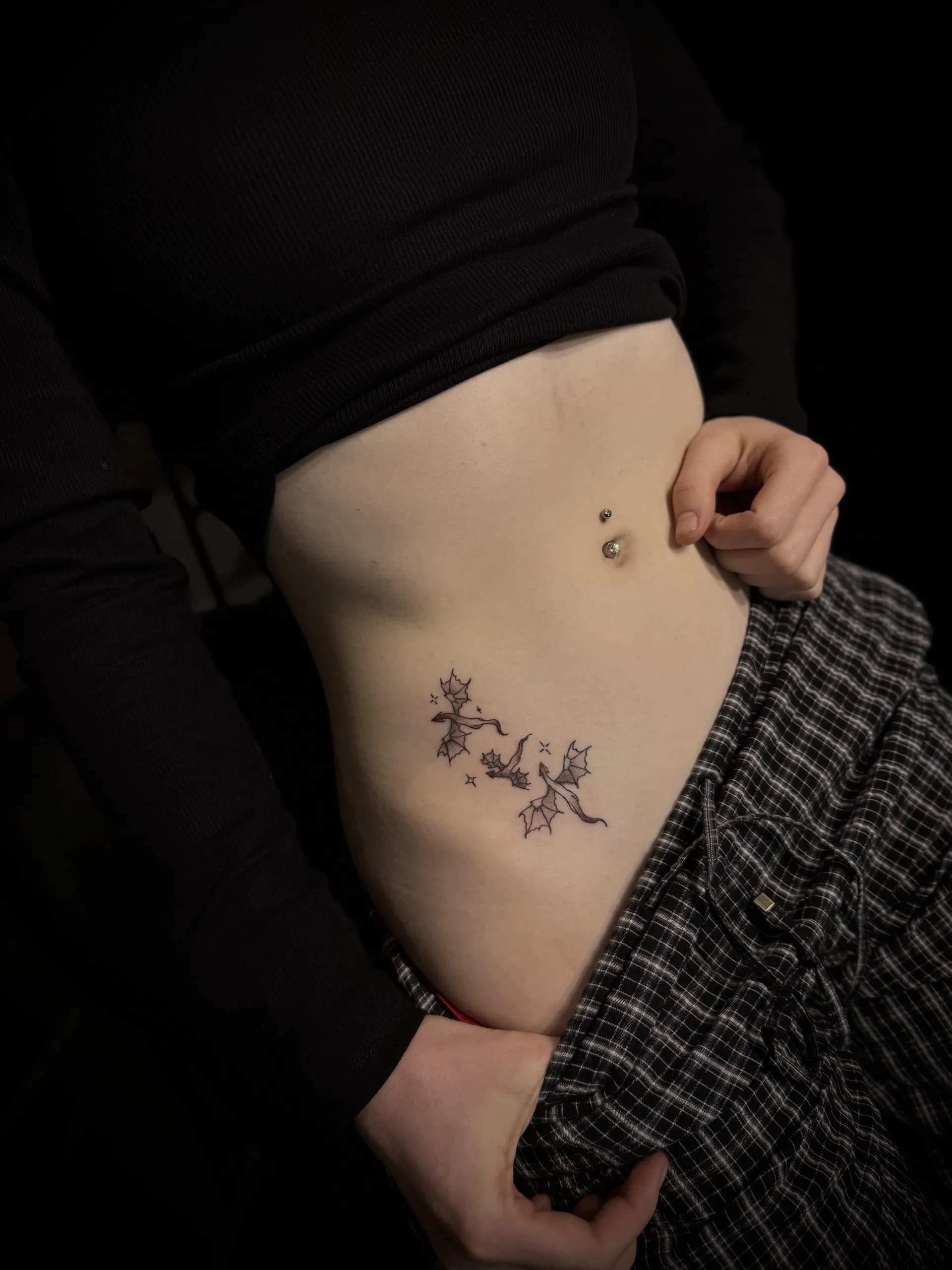 Tatouage Floral, Fineline réalisé par Owink Studio à Metz
