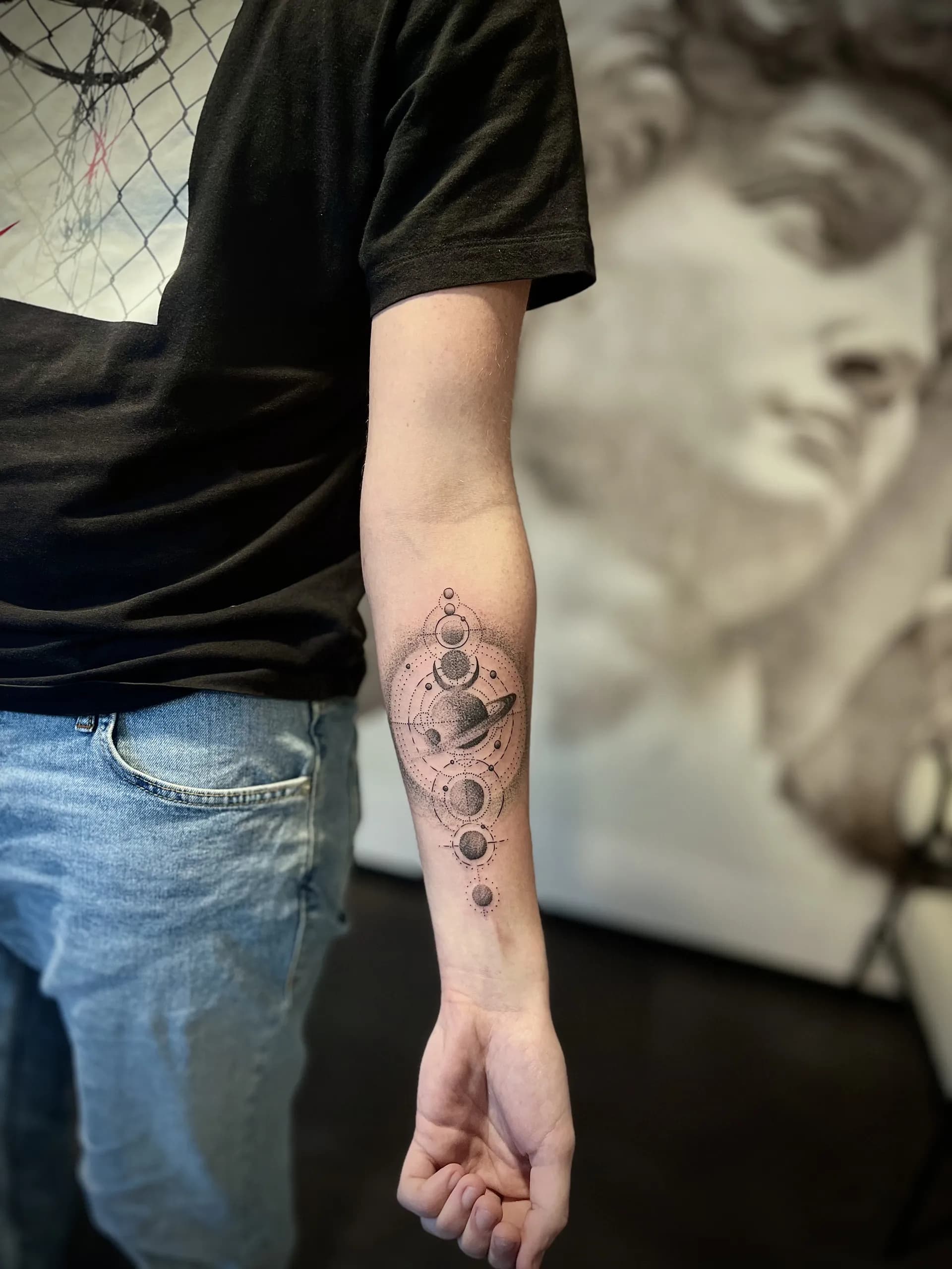 Tatouage Dotwork réalisé par Owink Studio à Metz
